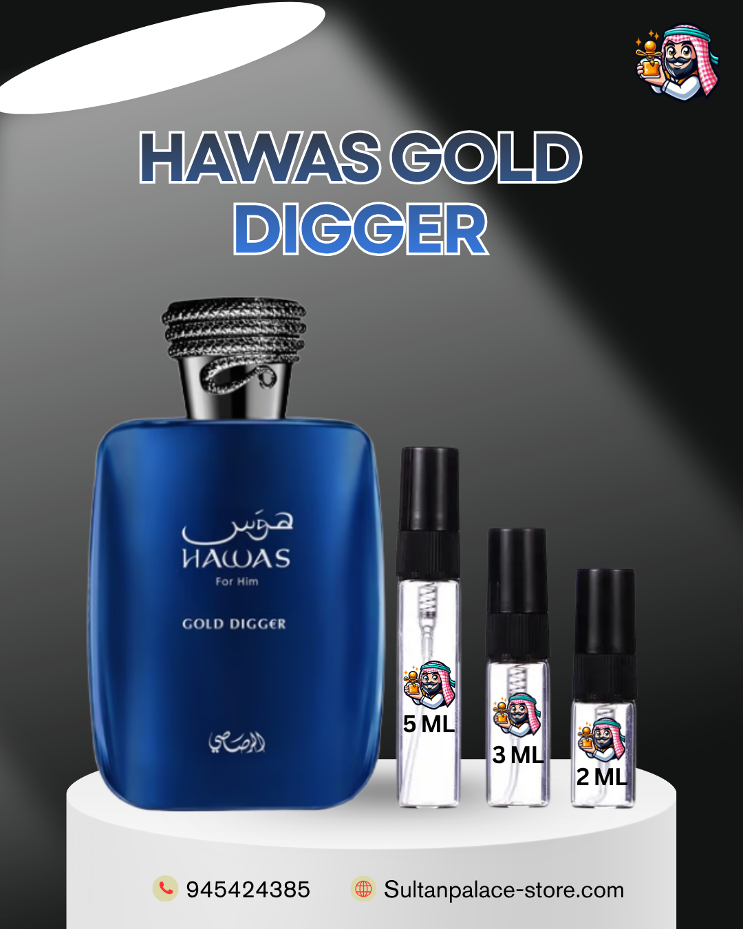 Decants de Hawas Gold Digger - Dupe de JPG Ultra male