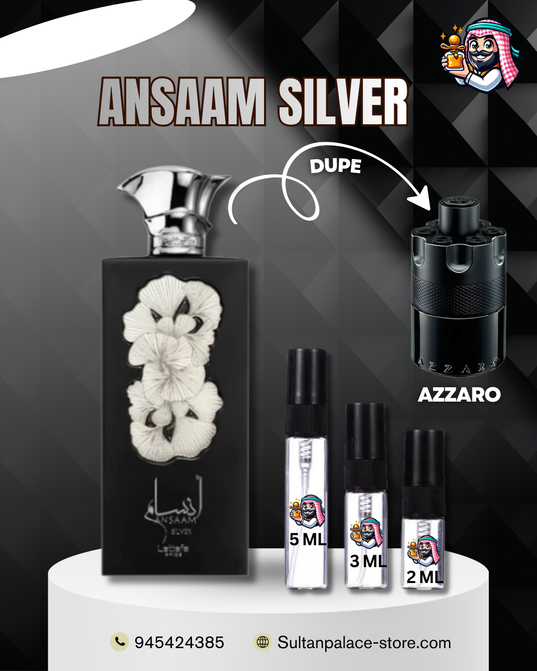 Decants de Ansaam Silver EDP