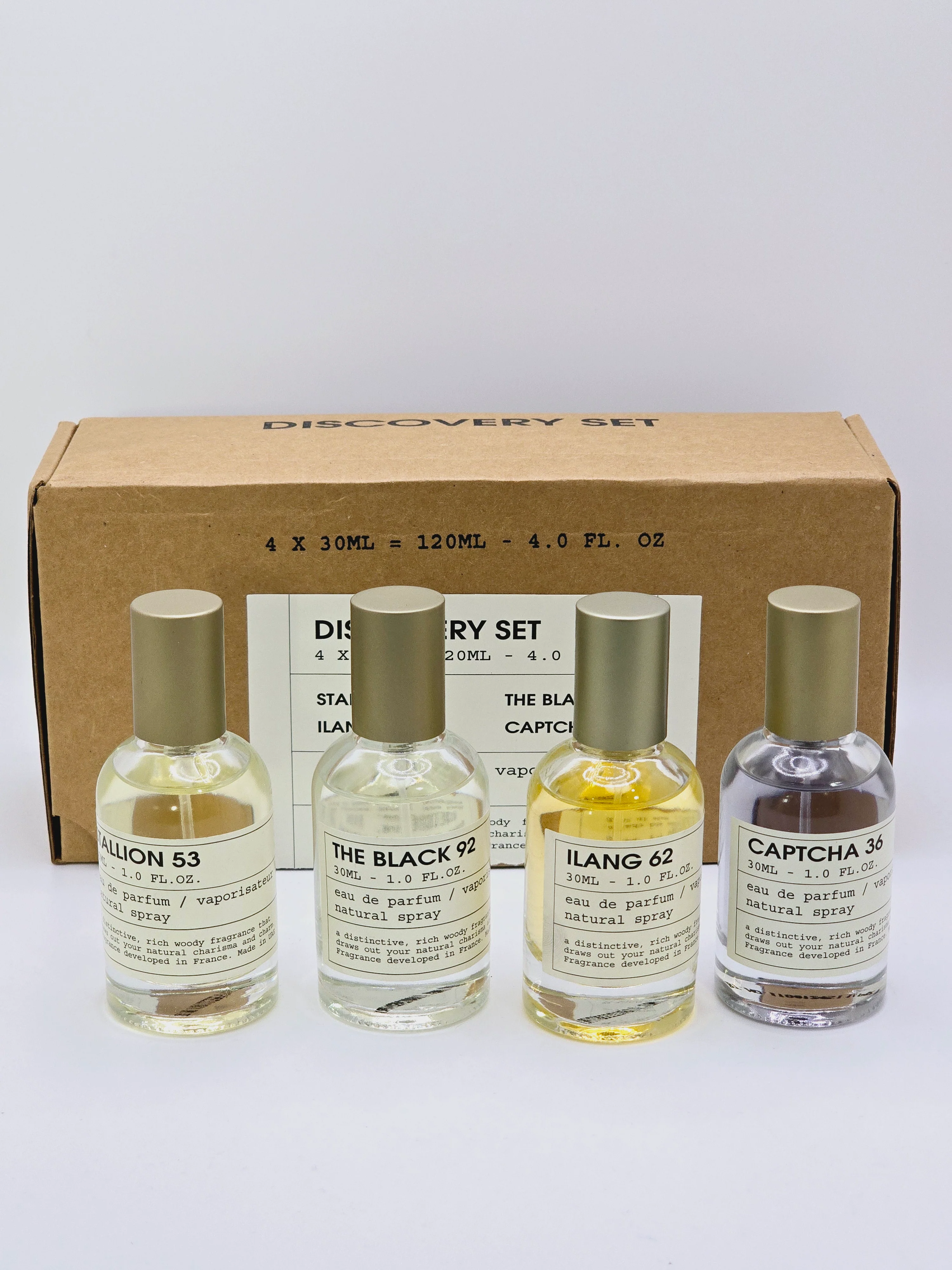 Set Discovery  Stallion 53 + The Black 92  + Captcha 36 + Ilang 62 - 30 ML C/U