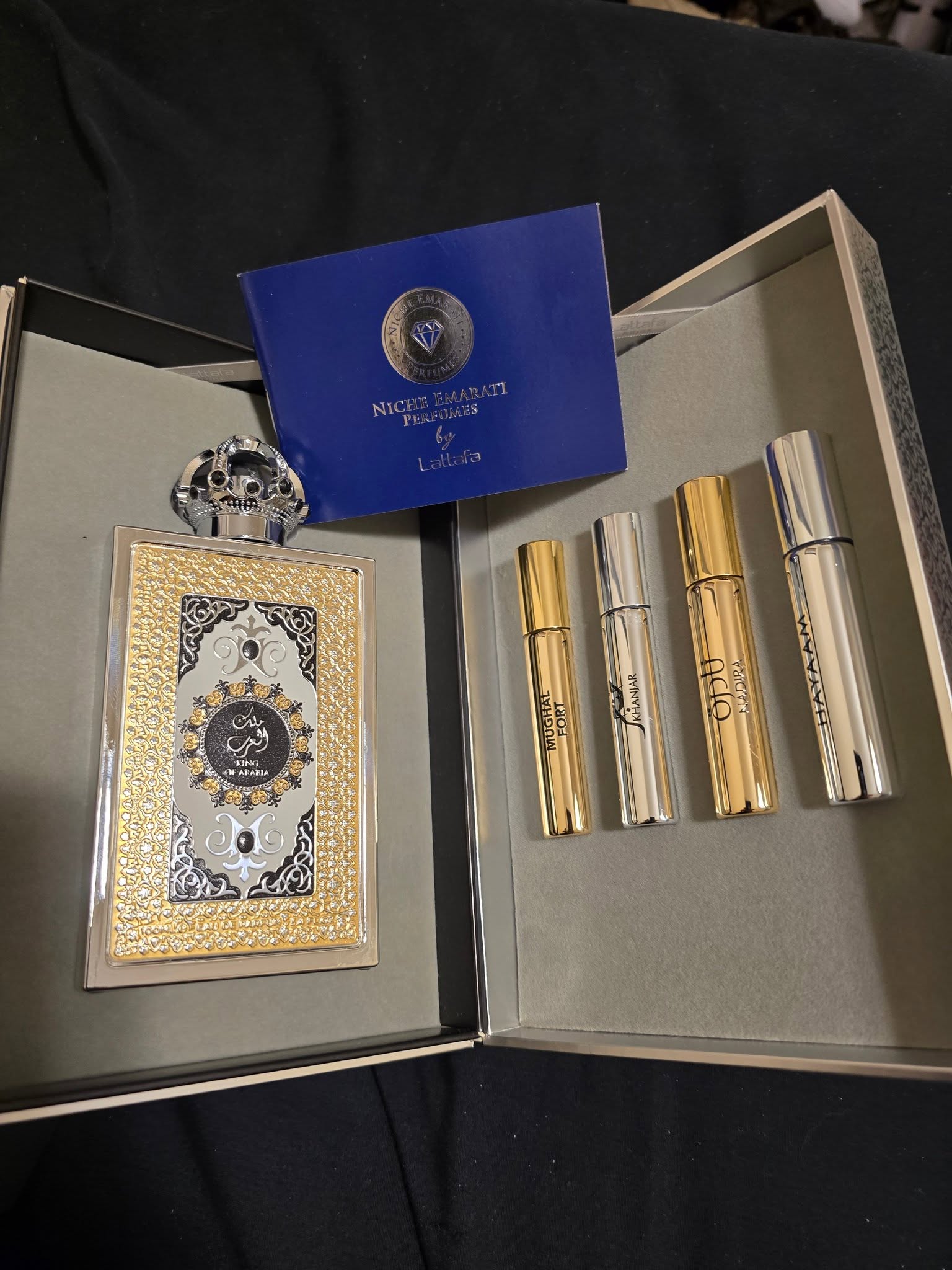 Set King Of Arabia 100 ML EDP + 4 Decants de 5 ML - Imagen 5