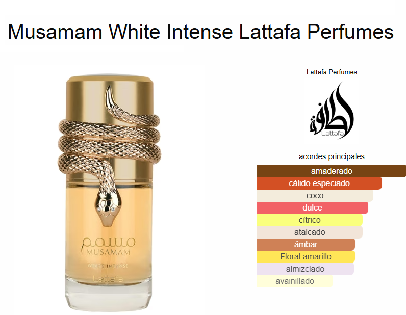 Musamam White Intense EDP By Lattafa  MUJER - Imagen 2