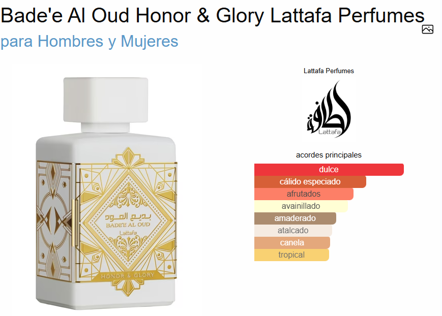 Badee Al Oud Honor And Glory 100 ML EDP - Imagen 3