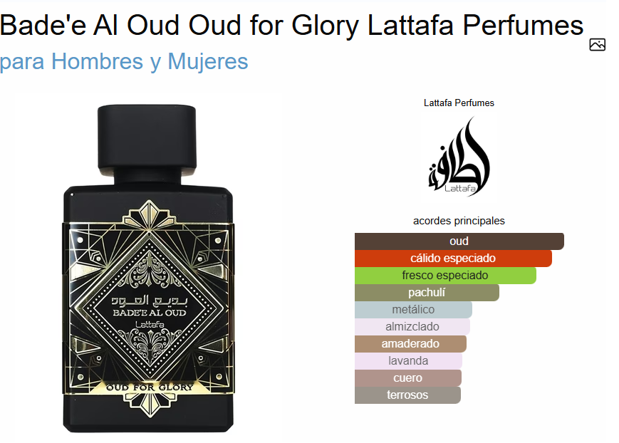 Badee Al Oud For Glory 100 ML EDP - Imagen 3