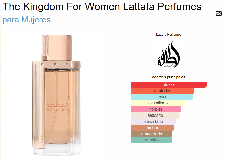 The Kingdom 100 ml Edp Mujer - Imagen 3