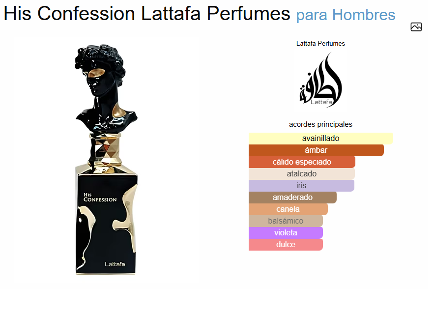 His Confession 100 ML EDP - Imagen 3
