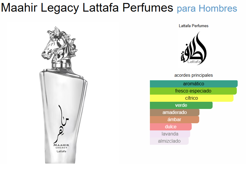 Maahir Legacy 100 ML EDP - Imagen 3