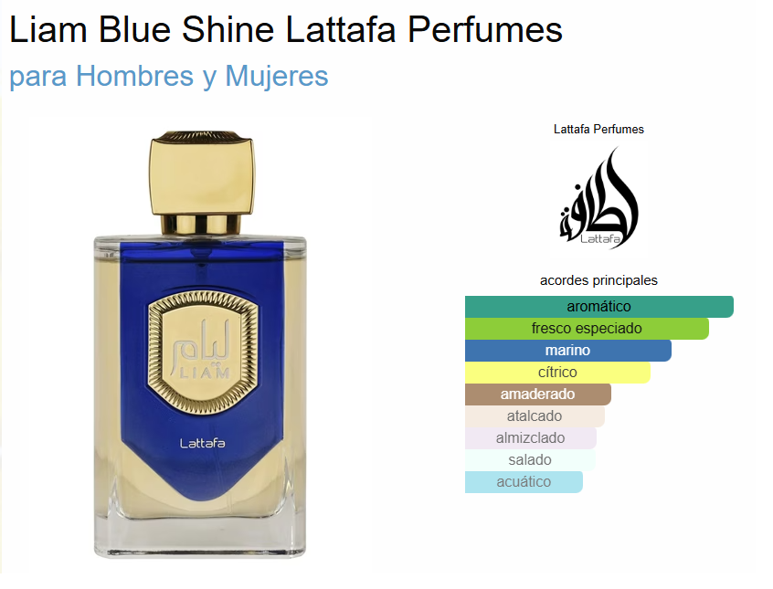 Liam Blue Shine EDP 100 ML - Imagen 3