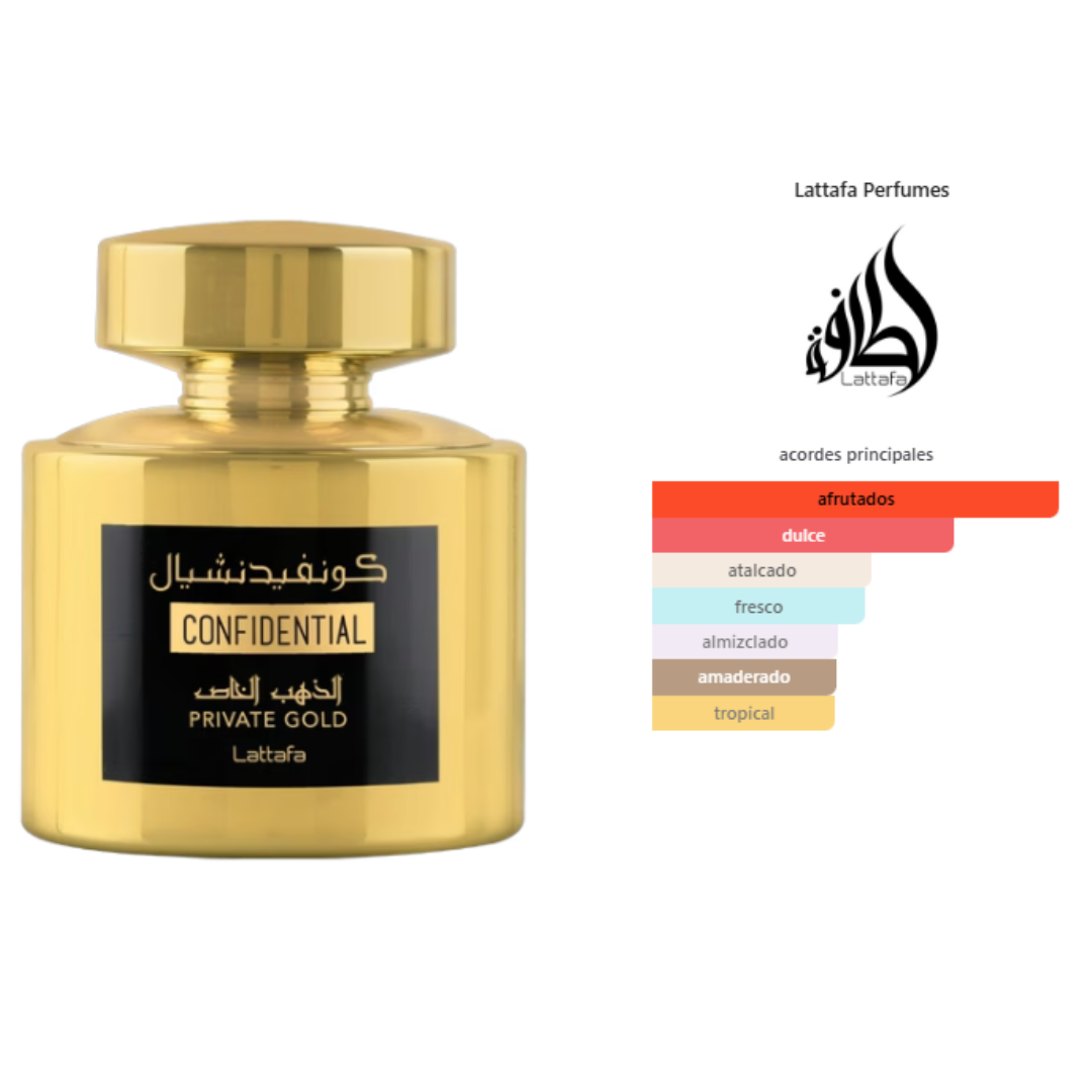 CONFIDENTIAL Private Gold 100ml. - Imagen 2