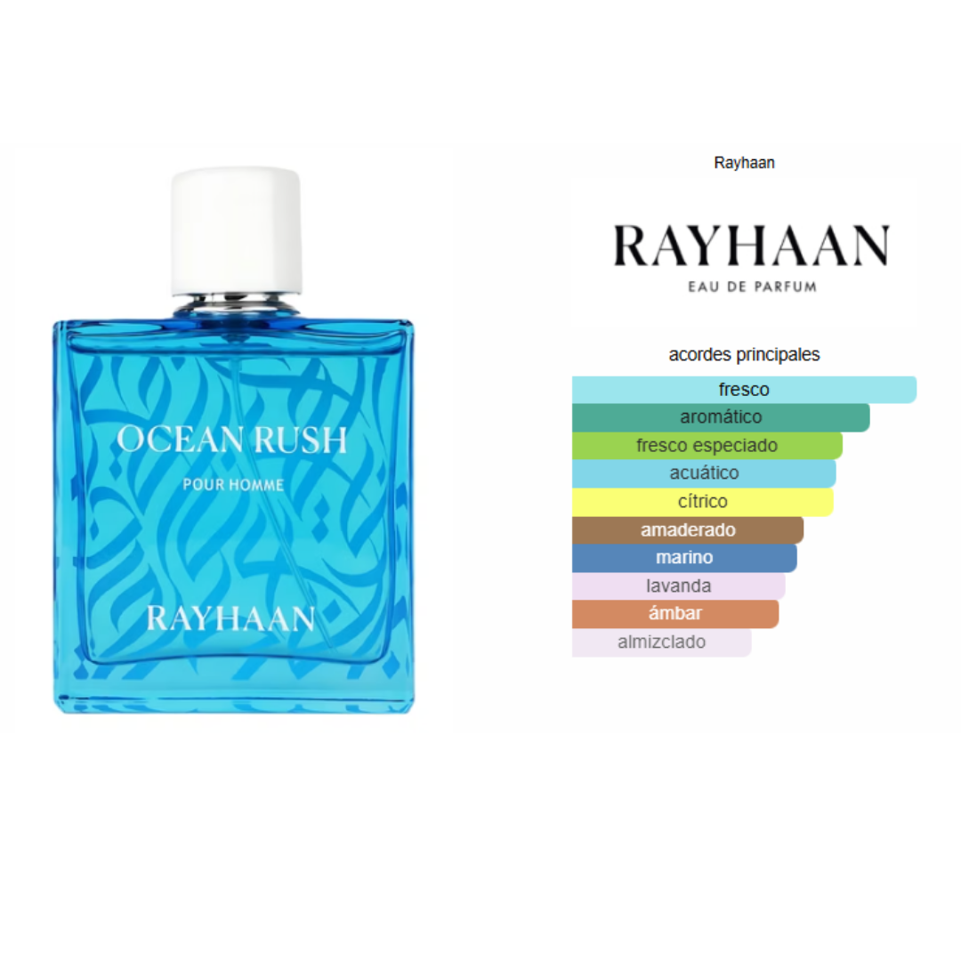 Rayhaan ocean rush 100 ML - Imagen 2