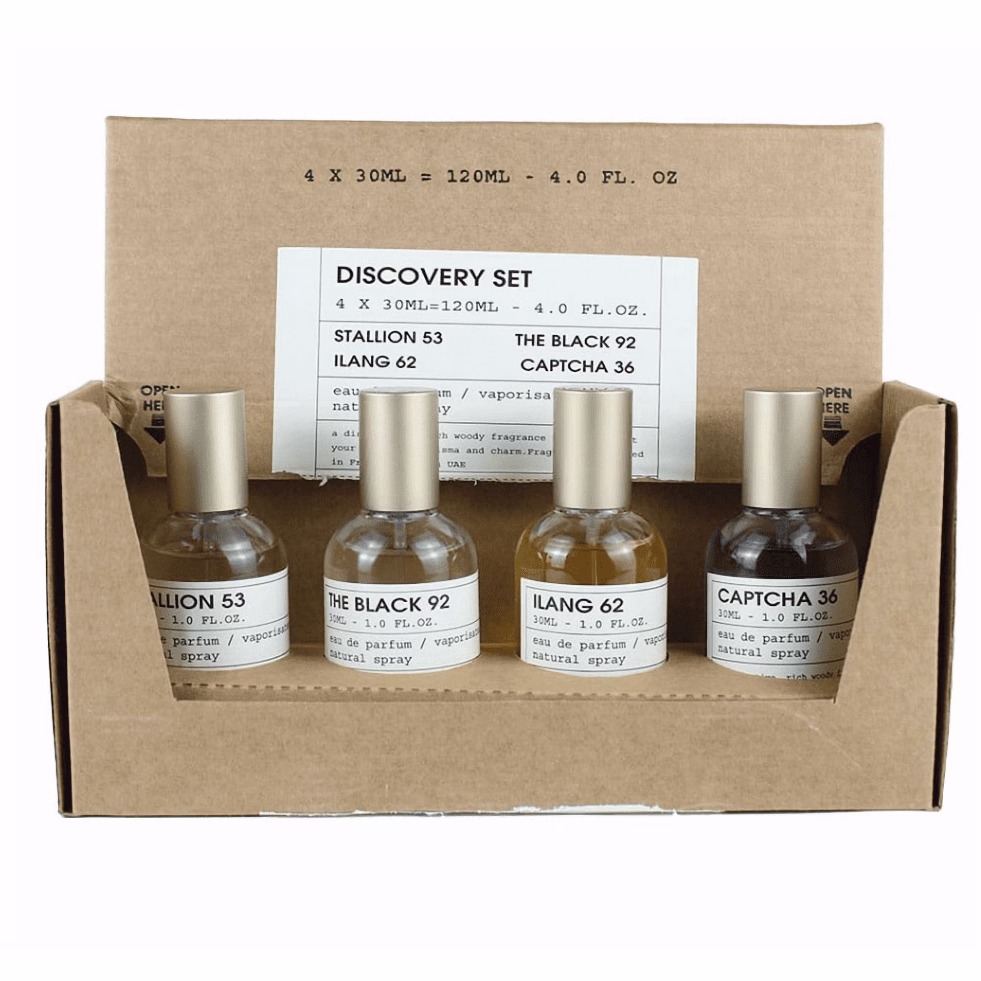 Set Discovery  Stallion 53 + The Black 92  + Captcha 36 + Ilang 62 - 30 ML C/U - Imagen 1